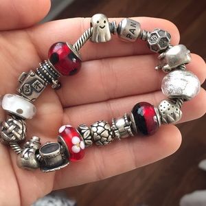REAL PANDORA CHARM BRACELET